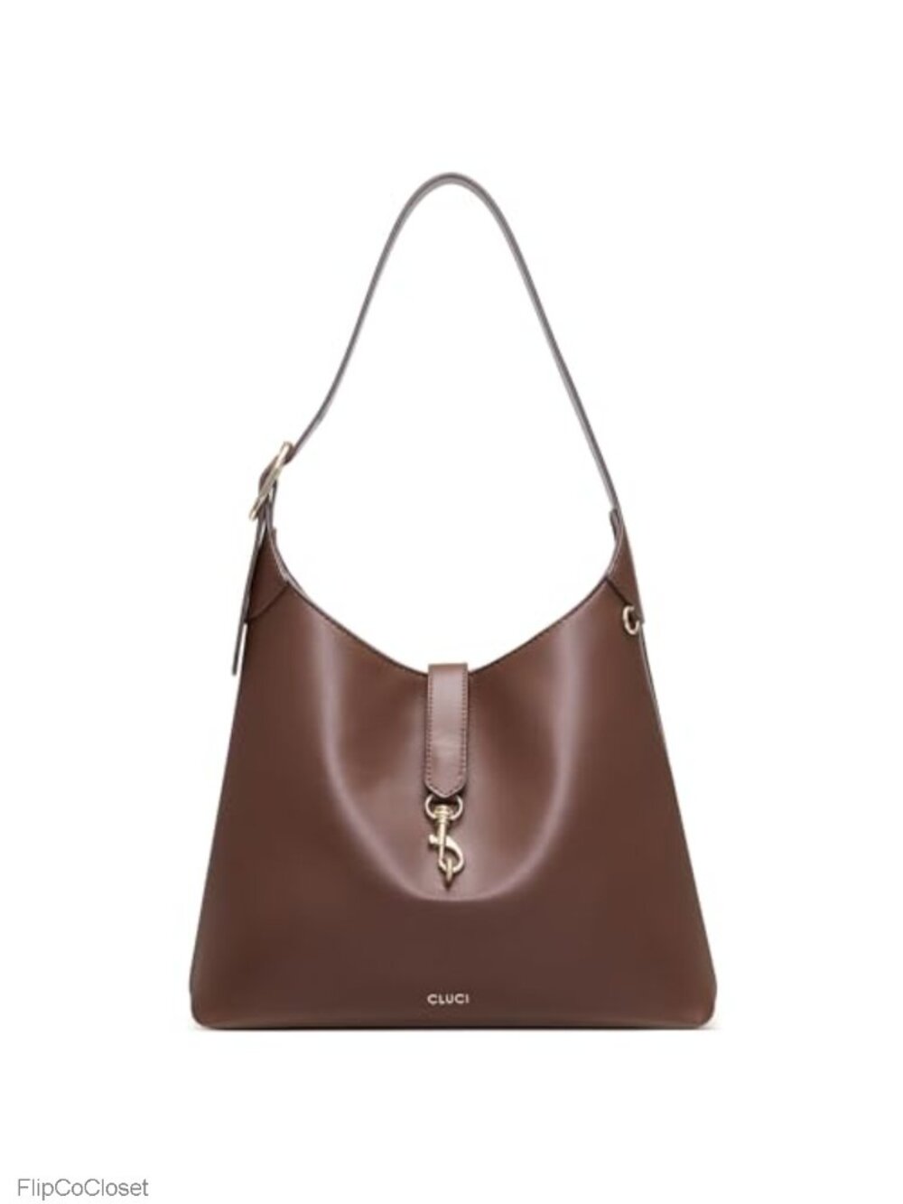 Slouchy Hobo Bag Vegan Leather Magnetic Snap Shoulder Handbag